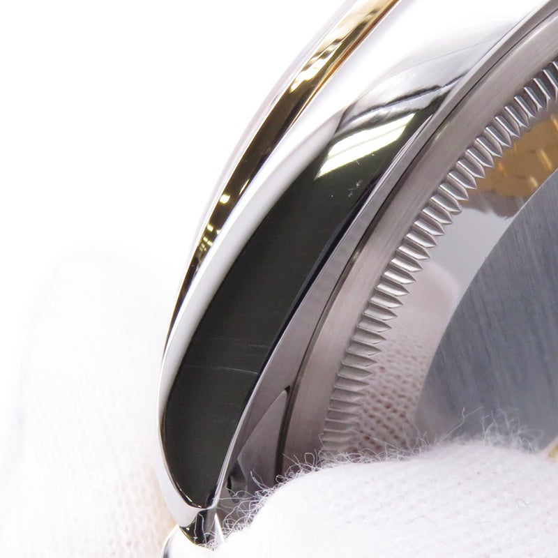 ロレックス デイトジャスト ダイヤべゼル SS/K18YG ROLEX 腕時計 ホワイトシェル/10PD文字盤