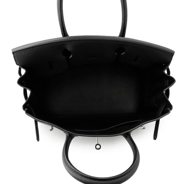 エルメス バーキン30 ブラック/シルバー金具 トゴ C刻印 HERMES Birkin ハンドバッグ 黒