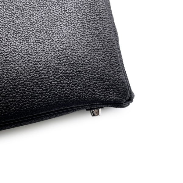 エルメス バーキン30 ブラック/シルバー金具 トゴ C刻印 HERMES Birkin ハンドバッグ 黒