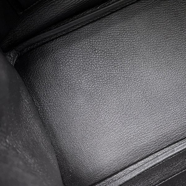 エルメス バーキン30 ブラック/シルバー金具 トゴ C刻印 HERMES Birkin ハンドバッグ 黒