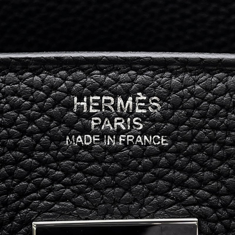 エルメス バーキン30 ブラック/シルバー金具 トゴ C刻印 HERMES Birkin ハンドバッグ 黒