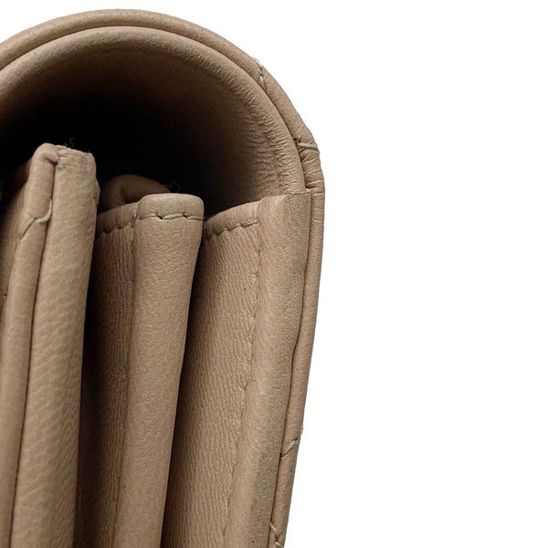 シャネル 長財布 マトラッセ ココマーク クラシック ロング フラップ ウォレットラムスキン A80758