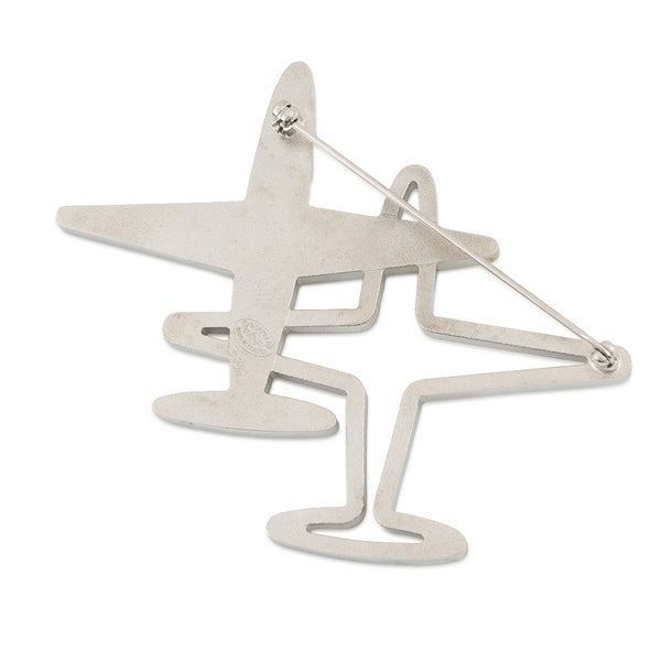 シャネル ブローチ ココマーク ロゴ 飛行機モチーフ ラインストーン 16S CHANEL アクセサリー