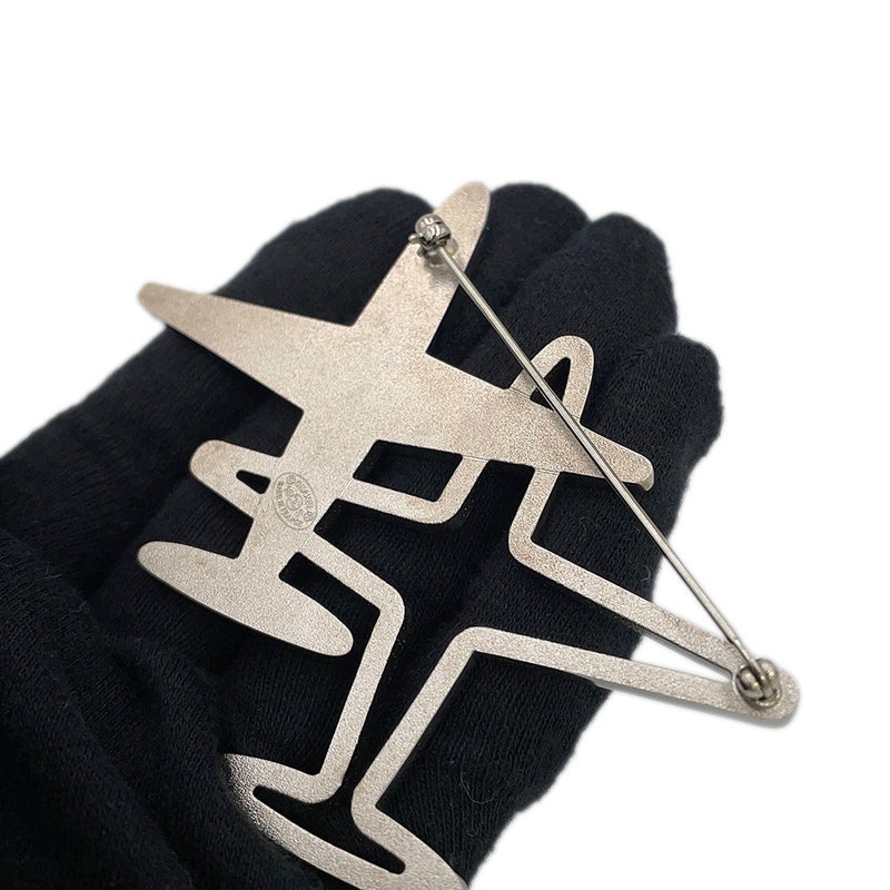 シャネル ブローチ ココマーク ロゴ 飛行機モチーフ ラインストーン 16S CHANEL アクセサリー