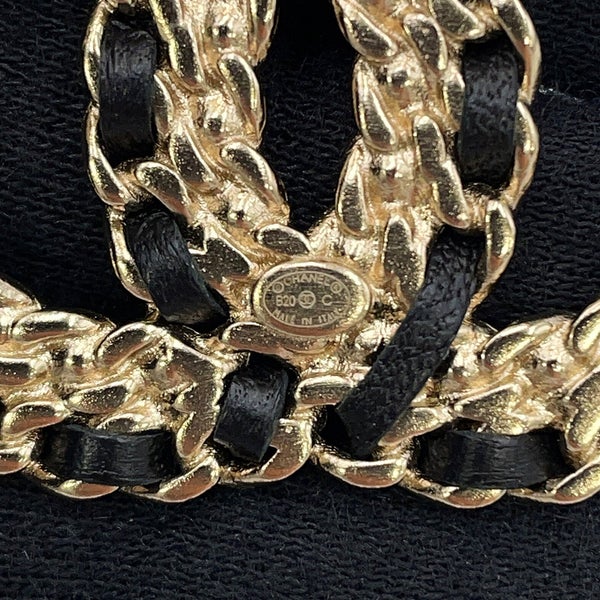 シャネル ブローチ ココマーク ラインストーン レザー B20C AB2971 CHANEL アクセサリー