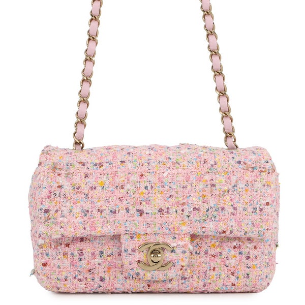 シャネル チェーンショルダーバッグ ココマーク ミニ マトラッセ20 ツイード/スパンコール A69900 CHANEL