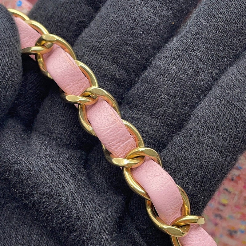 シャネル チェーンショルダーバッグ ココマーク ミニ マトラッセ20 ツイード/スパンコール A69900 CHANEL