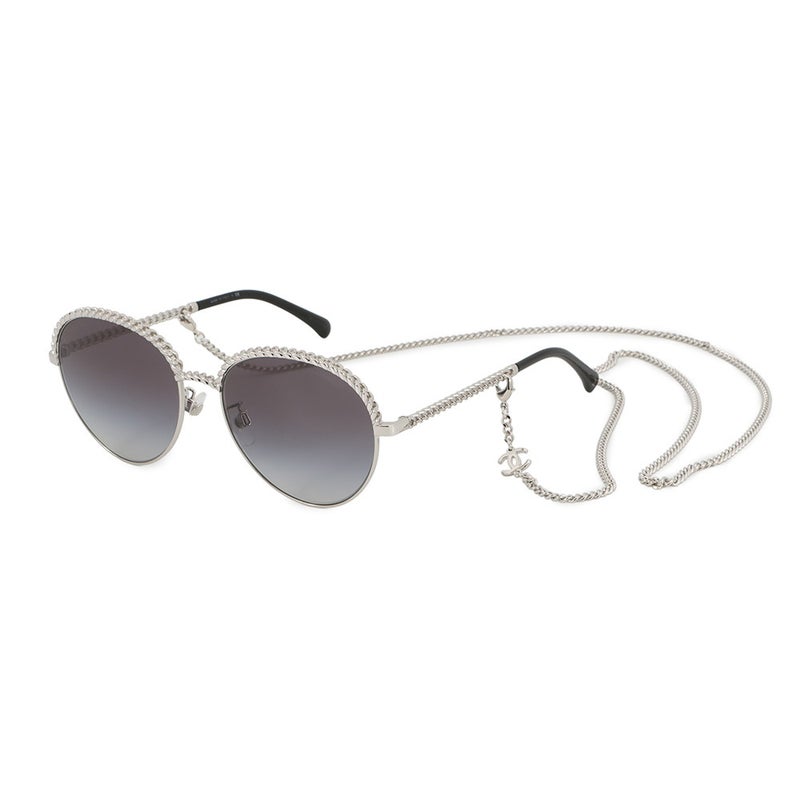 シャネル サングラス チェーン パントシェイプ 55□17 135 A71289 CHANEL アイウェア