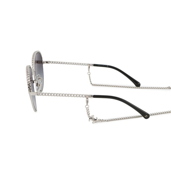 シャネル サングラス チェーン パントシェイプ 55□17 135 A71289 CHANEL アイウェア