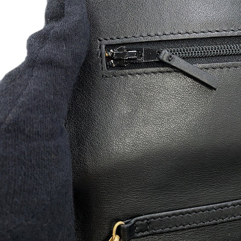 シャネル チェーンウォレット マトラッセ 2.55 アイコン ヴィンテージカーフレザー A80834 CHANEL 財布 黒