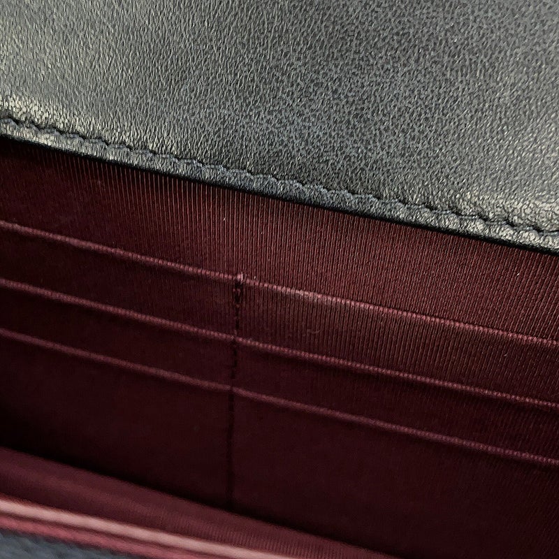 シャネル チェーンウォレット マトラッセ 2.55 アイコン ヴィンテージカーフレザー A80834 CHANEL 財布 黒