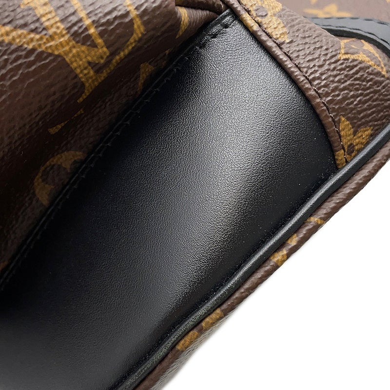 ルイヴィトン リュックサック モノグラム・マカサー クリストファーMM M43735 LOUIS VUITTON バックパック 黒 ブラック