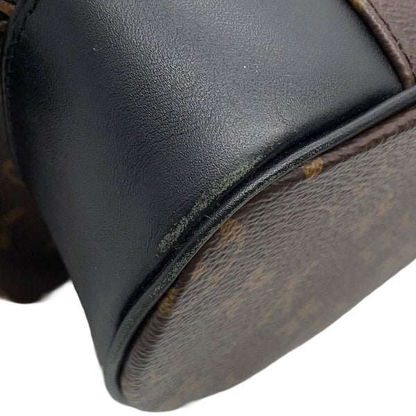 ルイヴィトン リュックサック モノグラム・マカサー クリストファーMM M43735 LOUIS VUITTON バックパック 黒 ブラック