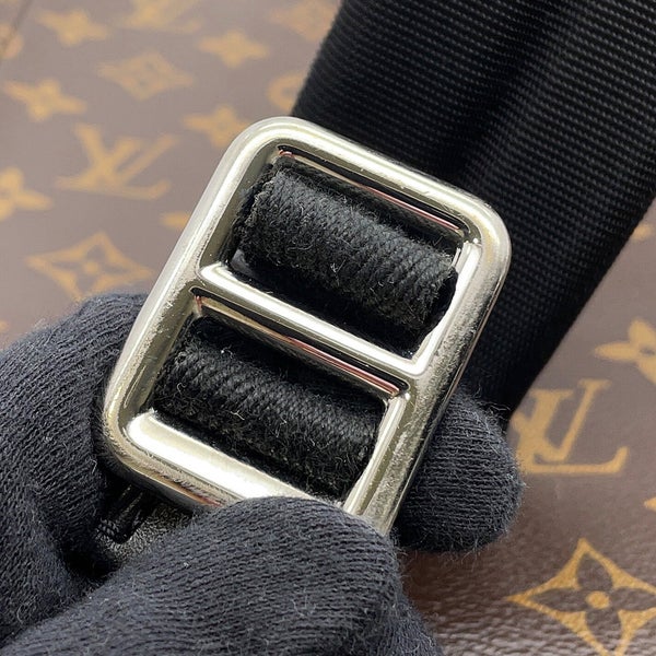 ルイヴィトン リュックサック モノグラム・マカサー クリストファーMM M43735 LOUIS VUITTON バックパック 黒 ブラック