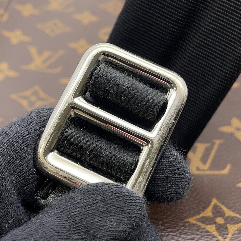 ルイヴィトン リュックサック モノグラム・マカサー クリストファーMM M43735 LOUIS VUITTON バックパック 黒 ブラック