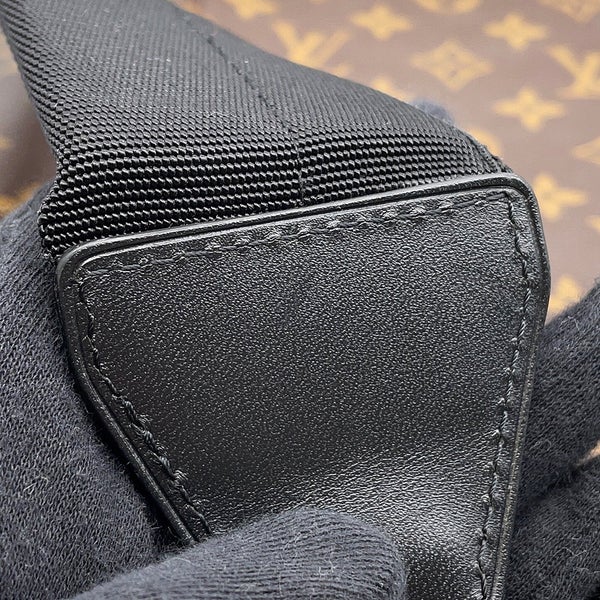 ルイヴィトン リュックサック モノグラム・マカサー クリストファーMM M43735 LOUIS VUITTON バックパック 黒 ブラック