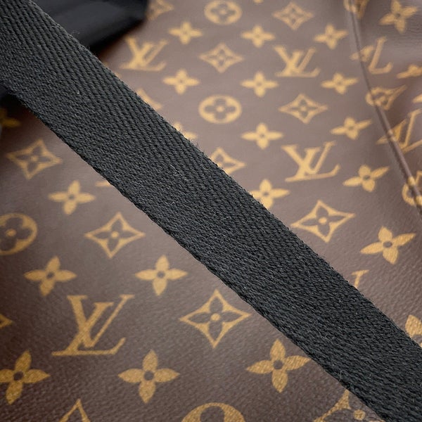 ルイヴィトン リュックサック モノグラム・マカサー クリストファーMM M43735 LOUIS VUITTON バックパック 黒 ブラック