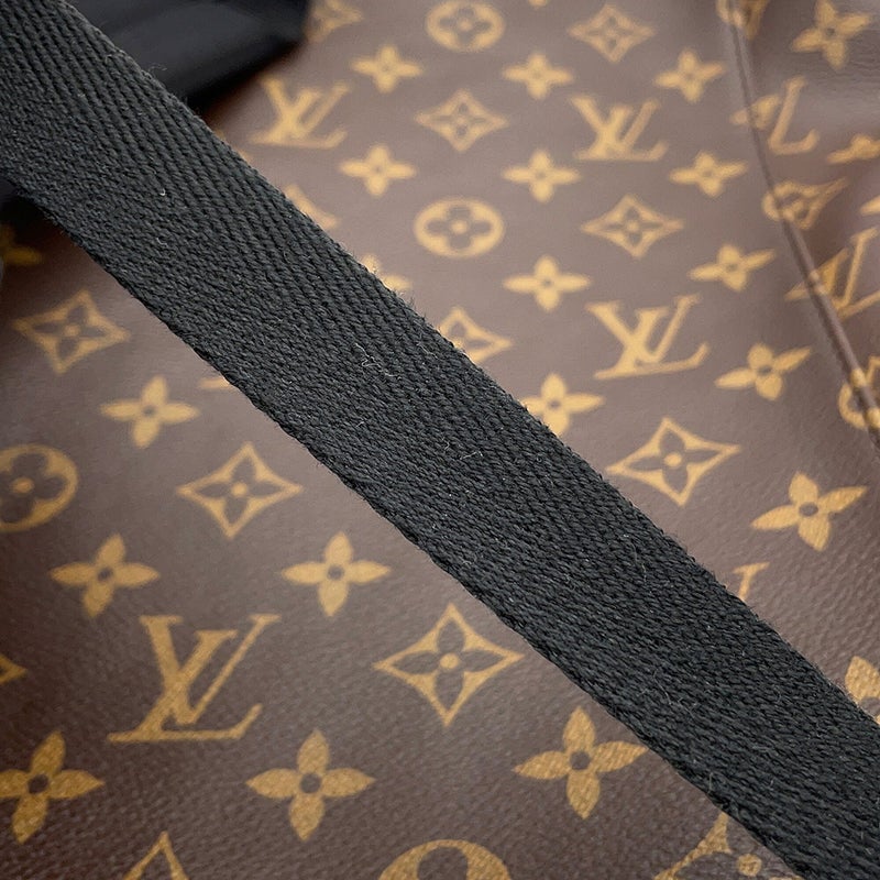 ルイヴィトン リュックサック モノグラム・マカサー クリストファーMM M43735 LOUIS VUITTON バックパック 黒 ブラック