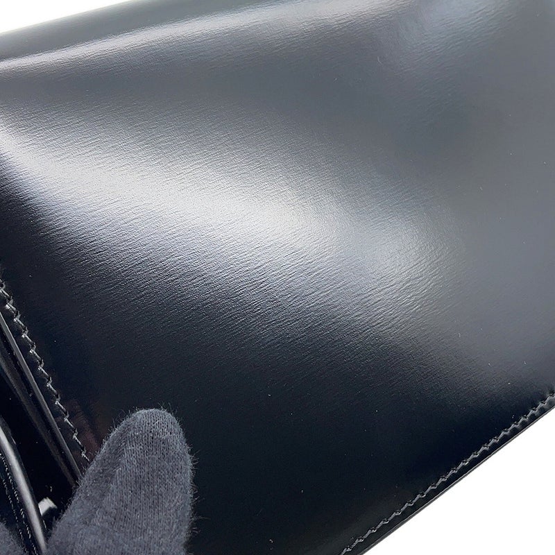 セリーヌ ショルダーバッグ ティーン トリオンフ シャイニーカーフレザー 188423 CELINE 黒