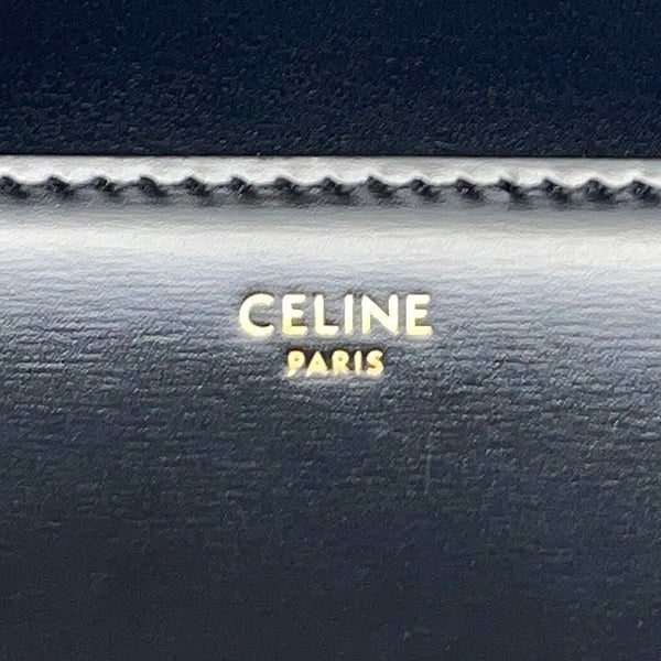 セリーヌ ショルダーバッグ ティーン トリオンフ シャイニーカーフレザー 188423 CELINE 黒
