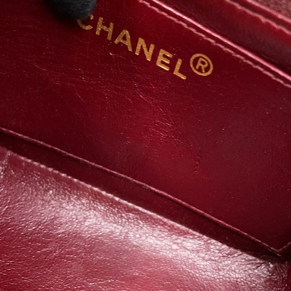 シャネル チェーンショルダーバッグ マドモアゼル ココマーク ラムスキン CHANEL 黒