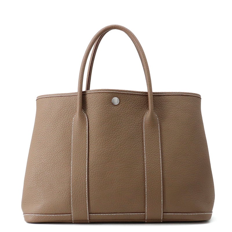 エルメス トートバッグ ガーデンパーティPM エトゥープ/シルバー金具 ネゴンダ D刻印