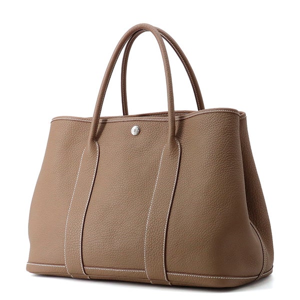 エルメス トートバッグ ガーデンパーティPM エトゥープ/シルバー金具 ネゴンダ D刻印