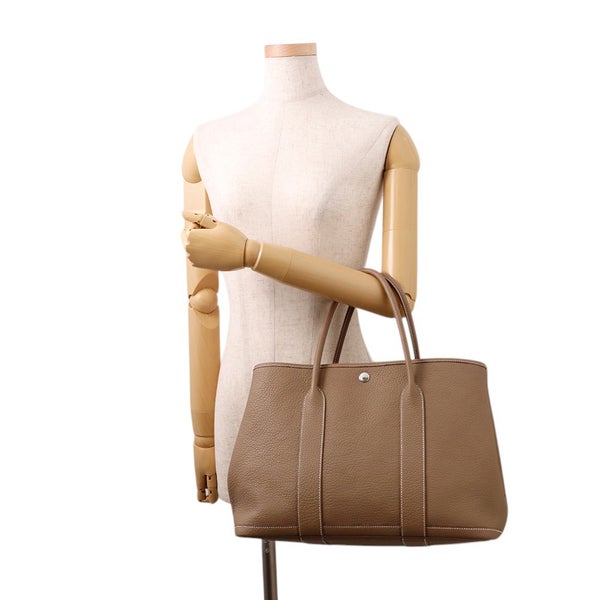 エルメス トートバッグ ガーデンパーティPM エトゥープ/シルバー金具 ネゴンダ D刻印