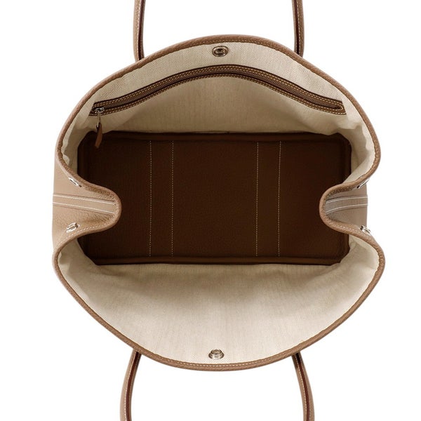 エルメス トートバッグ ガーデンパーティPM エトゥープ/シルバー金具 ネゴンダ D刻印