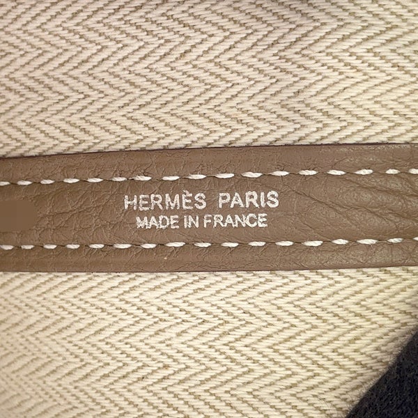 エルメス トートバッグ ガーデンパーティPM エトゥープ/シルバー金具 ネゴンダ D刻印