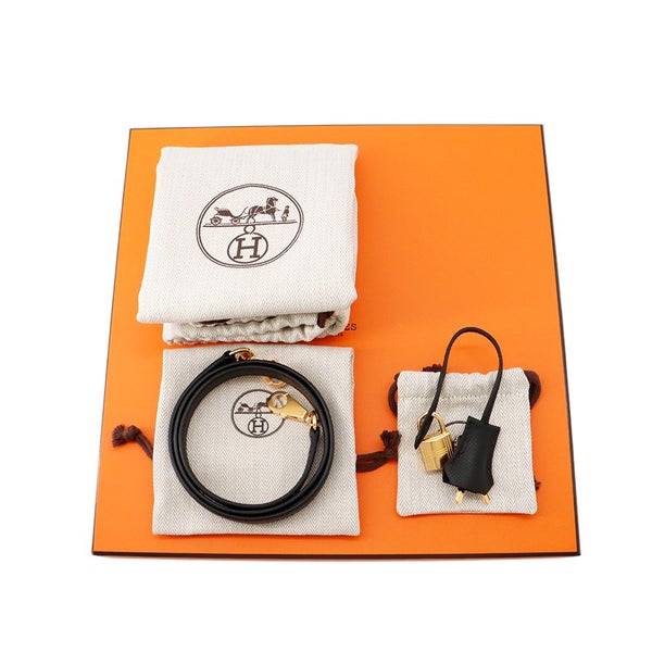 エルメス ボリード1923 25 ブラック/ゴールド金具 エプソン G刻印 ２wayショルダー 黒