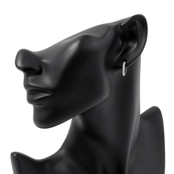 ポンテヴェキオ ピアス エテルノ・ファミリー チェルキオ ピッコロ ラテ ダイヤモンド 計0.24ct Pt999/Pt900 フープピアス