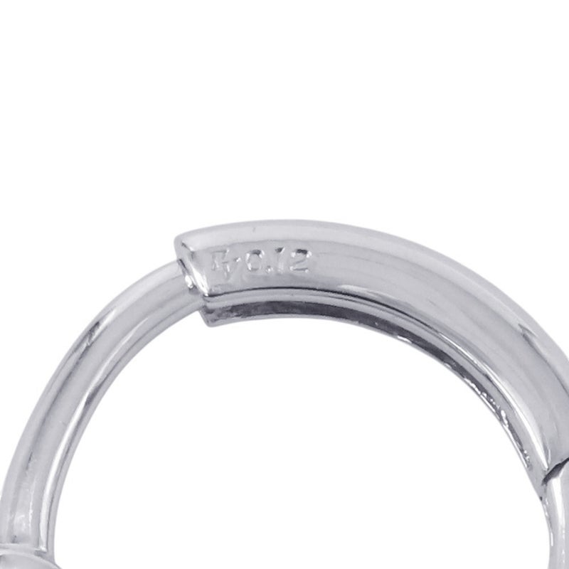 ポンテヴェキオ ピアス エテルノ・ファミリー チェルキオ ピッコロ ラテ ダイヤモンド 計0.24ct Pt999/Pt900 フープピアス
