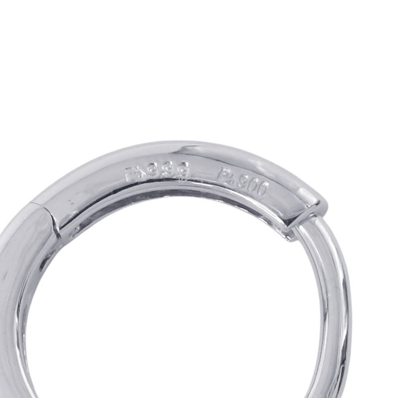 ポンテヴェキオ ピアス エテルノ・ファミリー チェルキオ ピッコロ ラテ ダイヤモンド 計0.24ct Pt999/Pt900 フープピアス