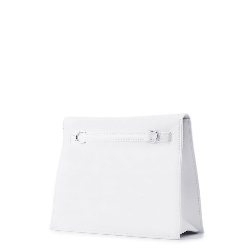 エルメス ショルダーバッグ ケリーダンス2 ニューホワイト/シルバー金具 スイフト K刻印 クラッチバッグ 白