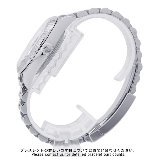 ロレックス デイトジャスト36 ランダムシリアル ルーレット 126234G ブルーフルーテッド文字盤 10Pダイヤモンド