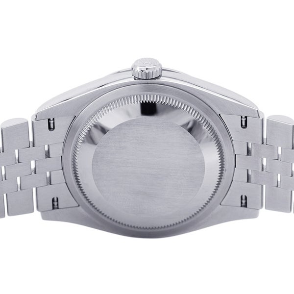 ロレックス デイトジャスト36 ランダムシリアル ルーレット 126234G ブルーフルーテッド文字盤 10Pダイヤモンド