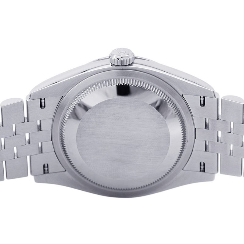 ロレックス デイトジャスト36 ランダムシリアル ルーレット 126234G ブルーフルーテッド文字盤 10Pダイヤモンド