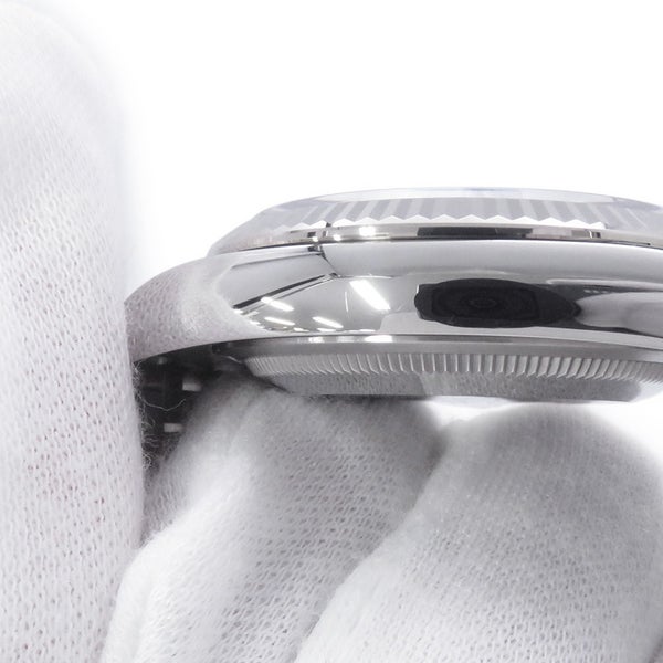 ロレックス デイトジャスト36 ランダムシリアル ルーレット 126234G ブルーフルーテッド文字盤 10Pダイヤモンド