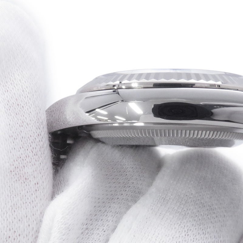 ロレックス デイトジャスト36 ランダムシリアル ルーレット 126234G ブルーフルーテッド文字盤 10Pダイヤモンド