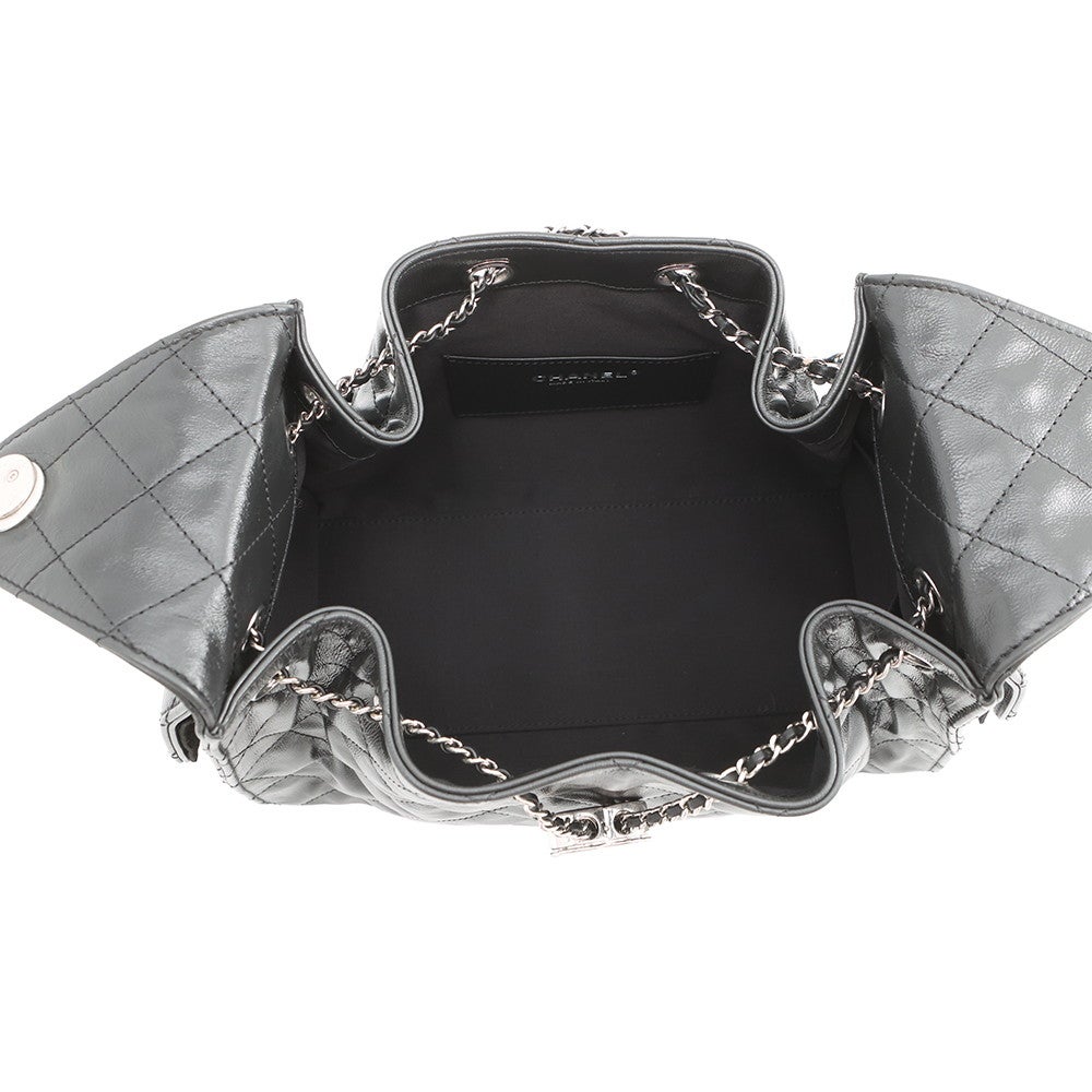 CHANEL25 スモールバッグ シャイニークランプルカーフスキン ブラック review-chanel-25-small-shiny-