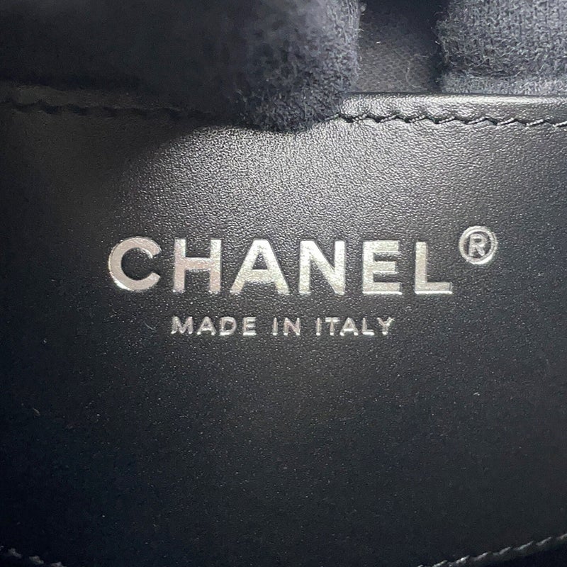 シャネル チェーンショルダーバッグ ココマーク CHANEL 25 スモール シャイニークランプルカーフスキンAS5293 黒