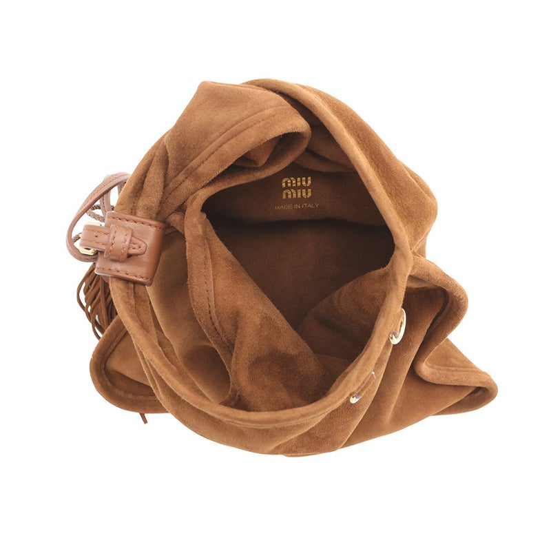 ミュウミュウ ハンドバッグ スエード タッセル 5BA295 MIUMIU