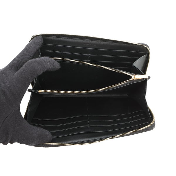 セリーヌ 長財布 ラージ ジップウォレット トリオンフ PVC 10B552BQ3.38NO CELINE 財布 黒