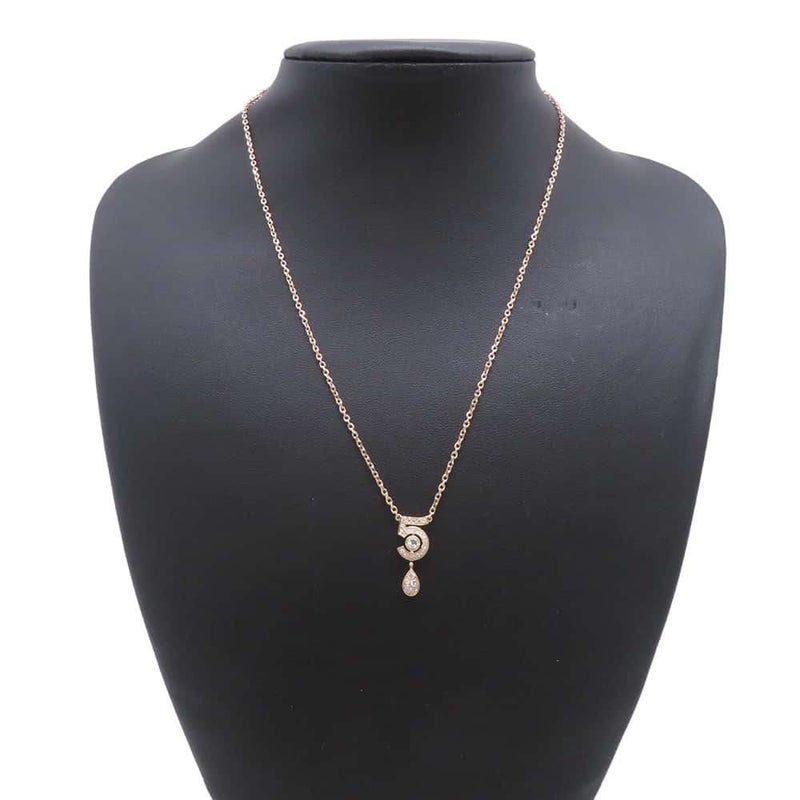 シャネル ネックレス エターナル シャネル N°5 ネックレス ダイヤモンド 25P 約0.36ct K18PGピンクゴールド J12193 ペンダント