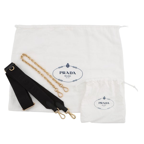 プラダ ショルダーバッグ Re-Nylon ドゥミ・リュンヌ ナイロン 1BH222 PRADA 黒