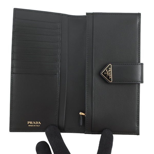 プラダ 長財布 シティカーフタブ  トライアングルロゴ ロングウォレット レザー1MV025 PRADA