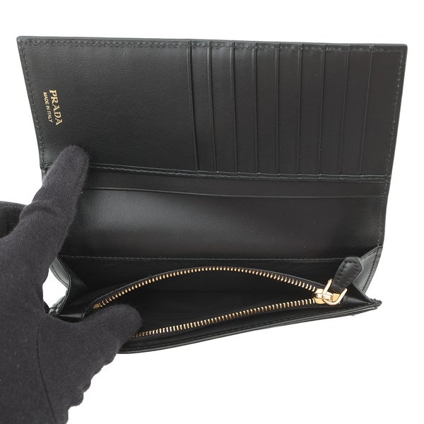 プラダ 長財布 シティカーフタブ  トライアングルロゴ ロングウォレット レザー1MV025 PRADA