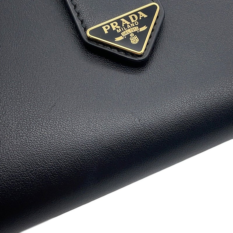 プラダ 長財布 シティカーフタブ  トライアングルロゴ ロングウォレット レザー1MV025 PRADA