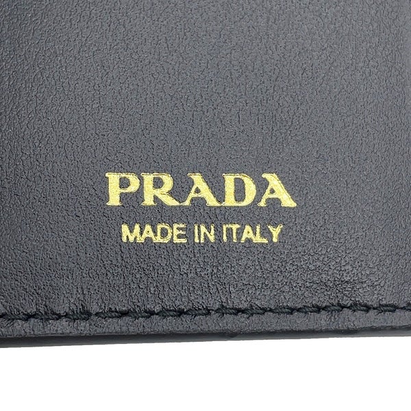 プラダ 二つ折り財布 シティカーフタブ 1MV204 PRADA 財布 黒